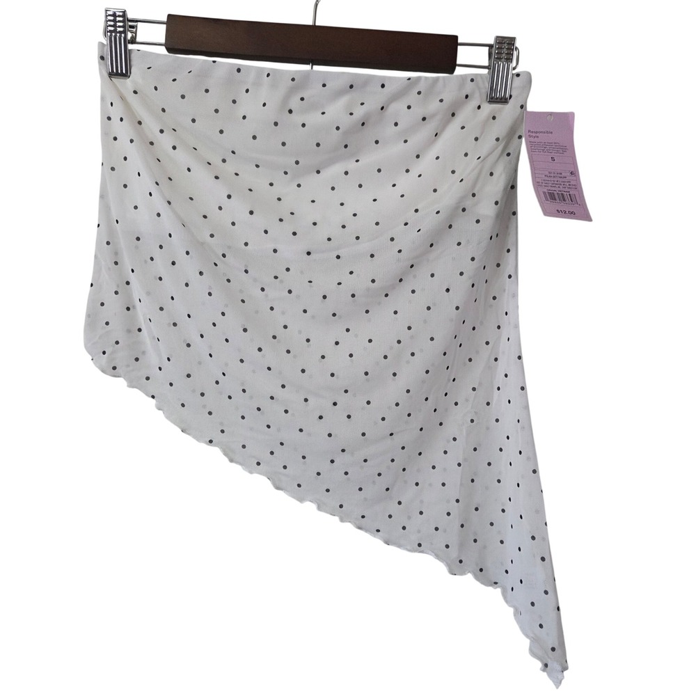 Wild Fable Polka Dot Mesh Sheer Tube Top Strapless 90s Clueless Y2k Aesthetic S
